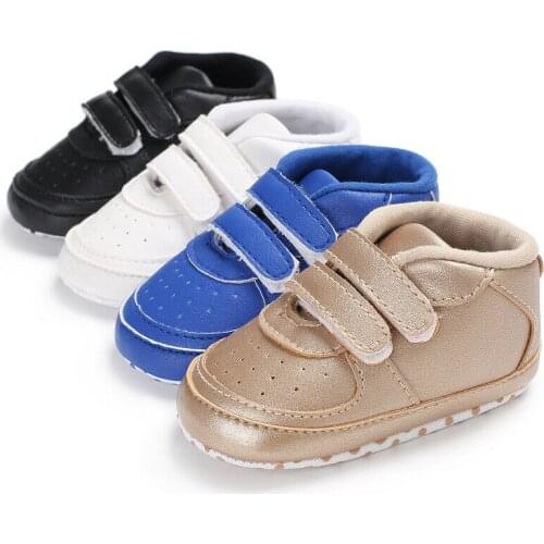 Newborn Baby Boy Girl Pram Shoes Infant Sneakers Toddler Pre Walker Shoes Spring Autumn Leisure Walking Shoes Non-Slip