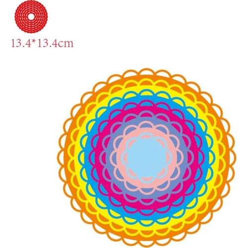 Metal Cutting Dies Lace Circle Essentials card Scrapbooking Stencil Cut Die For DIY Card Crafts Handmade