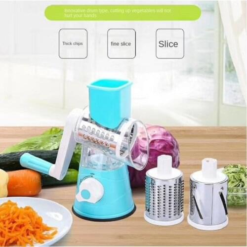 Stainless Steel Multifunction Chopper Blades Vegetable Cutter Round Mandoline Slicer Potato Carrot Grater Slicer Kitchen Tool