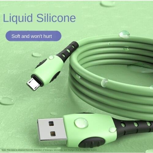Newly upgraded liquid soft shell Apple data cable Android USB charging cable mobile phone fast charging x for type-C 1m 2m