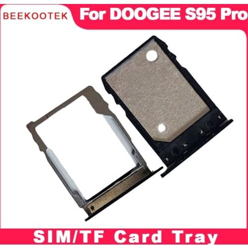 BEEKOOTEK New Original SIM Card Tray Holder Assembly For Doogee S95 Pro SIM Card Slot SD Card Tray Slot Holder Replacement Parts