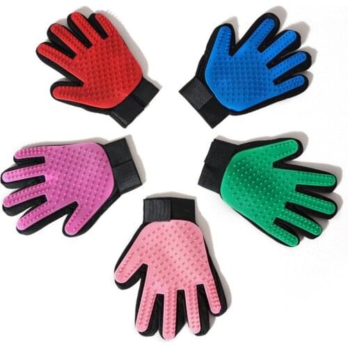 Cat Dog Grooming Glove for Pets Wool Glove Cat Hair Deshedding Brush Comb for Pet Dog Cleaning Massage Glove for Animal Supplies