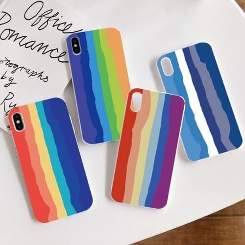 Rainbow Fashion Cover For Samsung Galaxy S21 S8 S9 S10 S20 FE Plus Note 20 Ultra A50 A70 A51 A71 A31 A41 A21S A12 A32 Case Coque