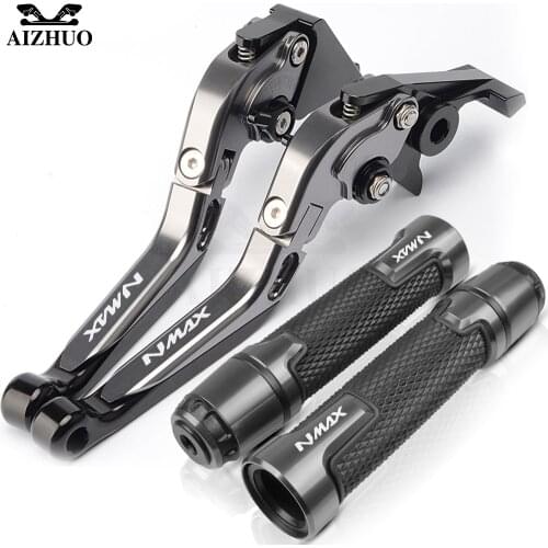 Motorcycle Grips Handle Grips Brake Clutch Levers For YAMAHA NMAX 125 NMAX125 N MAX N-MAX Brake Clutch Levers