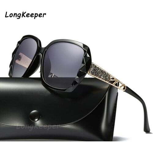 2020 Classic Polarized Women Sunglasses Brand Design Sparkling Sunglasses Ladies Oversized Glasses UV400 Fashion Oculos Feminino