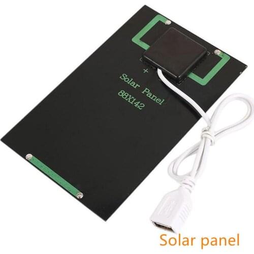 Solar Panel 5V Mini Solar System DIY Battery Cell Phone Chargers Portable Solar Cell 5W Solar Panels Generator Charger Panel