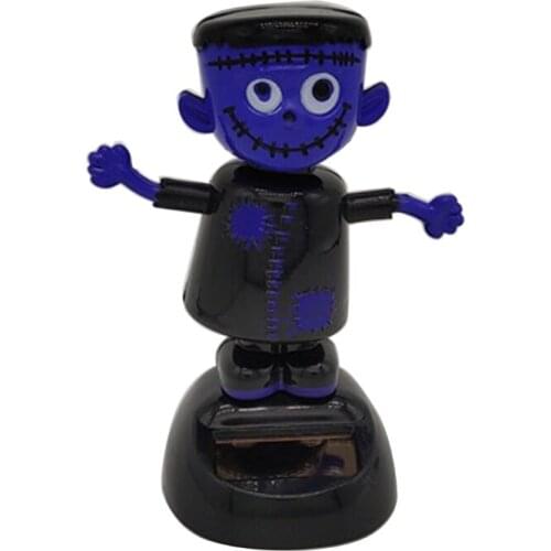 Dashboard Decoration Solar Powered Retro Funny Skeleton SUV Cab Accessories