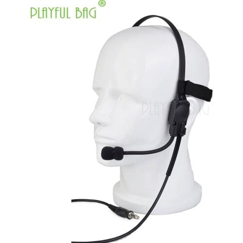 Outdoor activity CS Mh180-V signal headset zygoma conduction communication tactical headset head-mounted button type QJ68