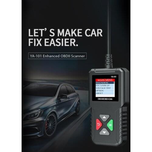 Universal OBD II Scanner Car Engine Fault Code Reader CAN Diagnostic Scan Tool, Black
