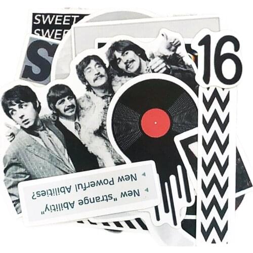 Vintage Nostalgic Rock Band Youth Sticker DIY Scrapbook Collage Mobile Phone Diary Album Gift Seal Decoration Material