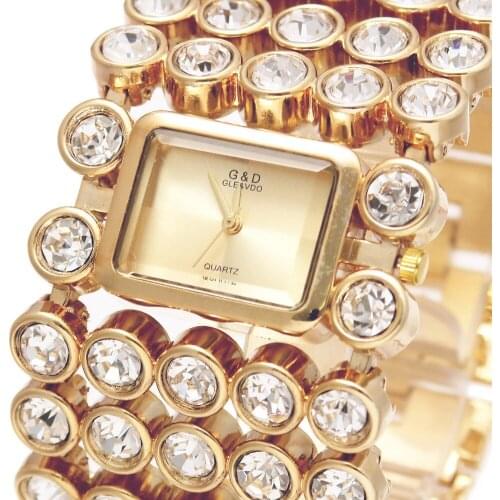 WA131 G&D Women Quartz Wristwatches Top Brand Luxury Gold Lady Bracelet Watches Dress Watch Relojes Mujer Relogio Feminino Gifts