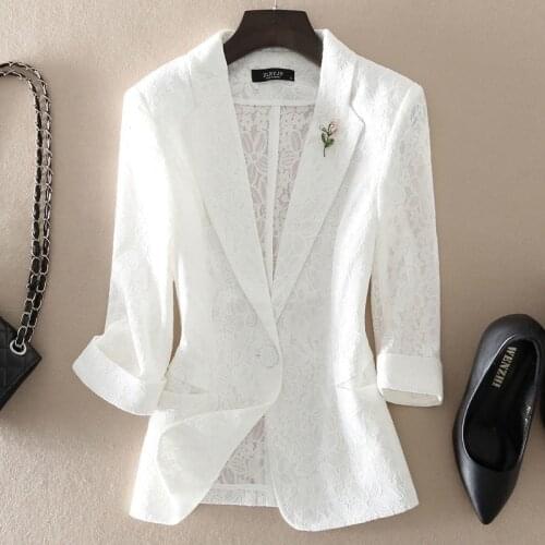 Women Bolero Summer Thin White Three Quarter Sleeve Shrugs Lace Bridal Cape Evening Formal Party Dress Shawls and Wraps Y358