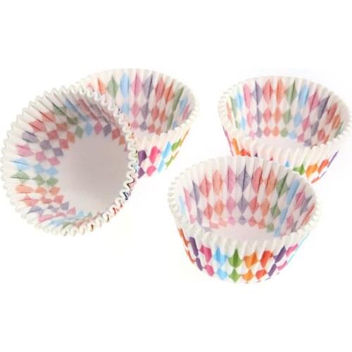 100pcs Cupcake Liner Baking Cups Cupcake Mold Party Tray Cake Mold Paper Cases Cake Decorating Bakeware Baking Pastry Tools