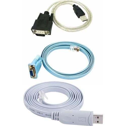 2Set USB to RJ45 for USB Console Cable with RJ45 Network Cable Serial Cable Rj45 to DB9 and RS232 to USB