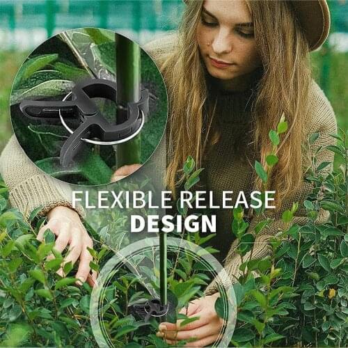 20pcs Reusable Garden Climbing Vines Fixing Clip Plastic Plant Clips for Flowers Stem Vines Grape Clamp Support Fastener Supplie