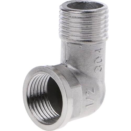 203F New Fitting Threaded Stainless Steel 1/2" Female x 1/2" Male Street Elbow Pipe