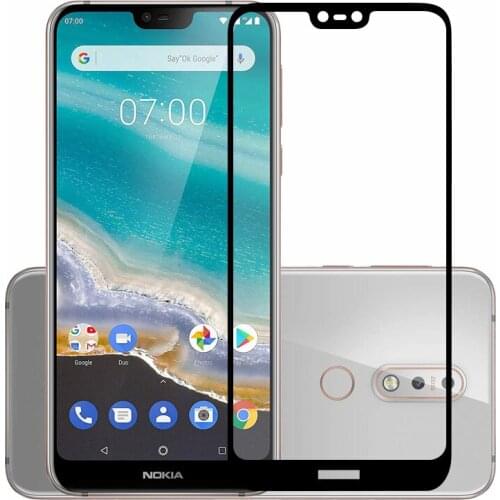 25 Pcs/Lot Full Coverage Screen Protectors For Nokia 7.1 Scratch Proof Protective Film Tempered Glass For Nokia 7.1