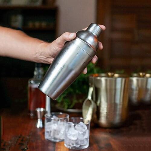 550ML/750ML Stainless Steel Cocktail Shaker Mixer Wine Martini Boston Shaker For Bartender Drink Party Bar Tools