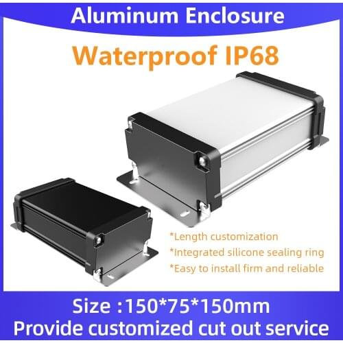 Aluminum Wall Mounting Battarey Box Ip67 Ip68 Project Enclosure Wholesales Price Ip67 Housing Wholesales Price M11 180*70mm