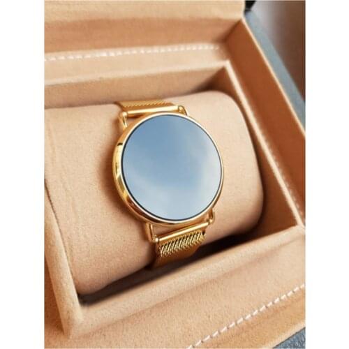 Gold Color Magnet Cord Touch Unisex Clock