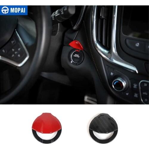 MOPAI Car Interior Engine Key Start Stop Button Decoration Cover Trim ABS Stickers for Chevrolet Equinox 2017 Up Car Styling