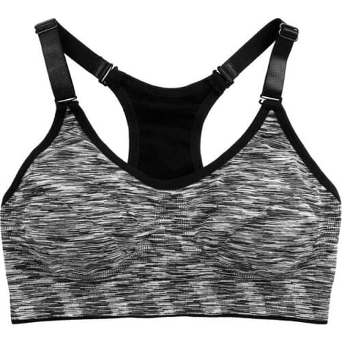 DREEM Women Quick Dry Sports Bra Padded Wirefree Adjustable Shakeproof Fitness Underwear Push Up Seamless Running Tops