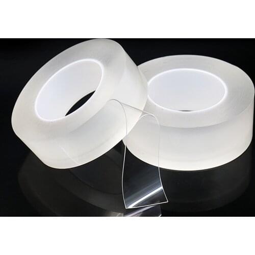 Sink Tape Double Sided Tape Transparent No Trace Reusable Waterproof Adhesive Tape Cleanable Home Tapes