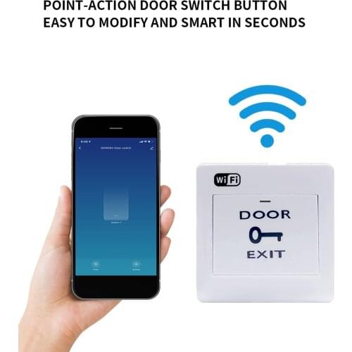 Tuya Wifi Door Access Control Point-action Door Exit switch button Tuya Smart life APP Wireless remote control Smart Door Access