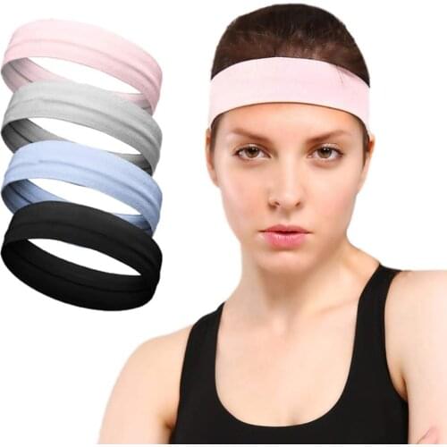 Non Slip Headbands, Grip Silicone Yoga Sweatband, Stretchy Soft Running Wicking Head Sweat, Lightweight Elastic Exercise Band