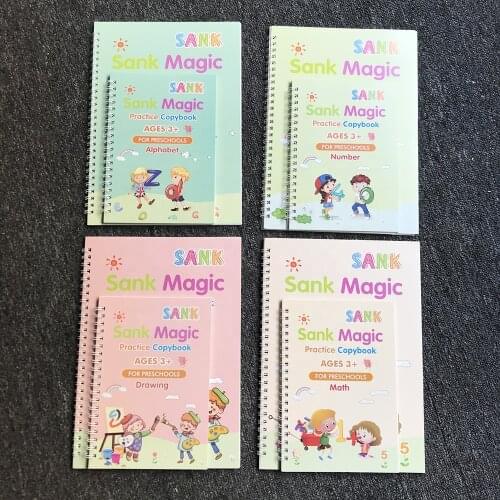 New Arrival Large Size Kids Handwriting English Sank Magic Practice Copybook for Preschool