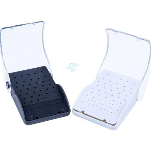 1pcs Dental Burs Holder 60 Hole Autoclave Burs Box Dentist Lab Holder Plastic Dental Tools Dentist Drill Box