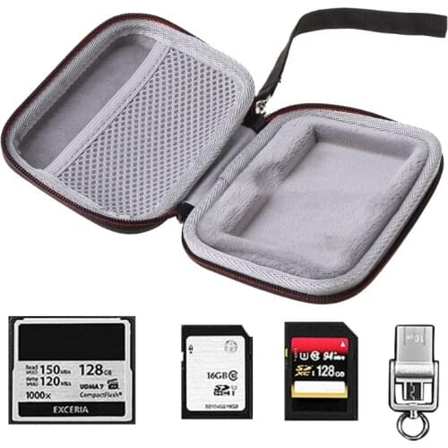 Portable EVA Outdoor Travel Case Storage Bag Carrying Box for Samsung T7 Touch SSD Case Accessories
