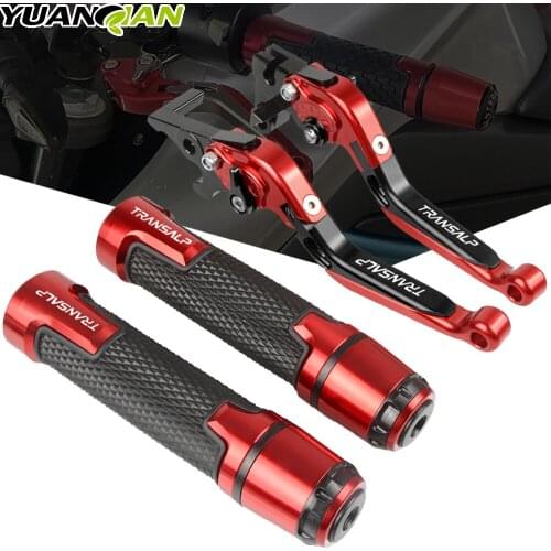 For HONDA TRANSALP 600 VH/VJ 1987-1988 Motorcycle CNC Adjustable Folding Extendable Brake Clutch Levers Handlebar Hand Grips