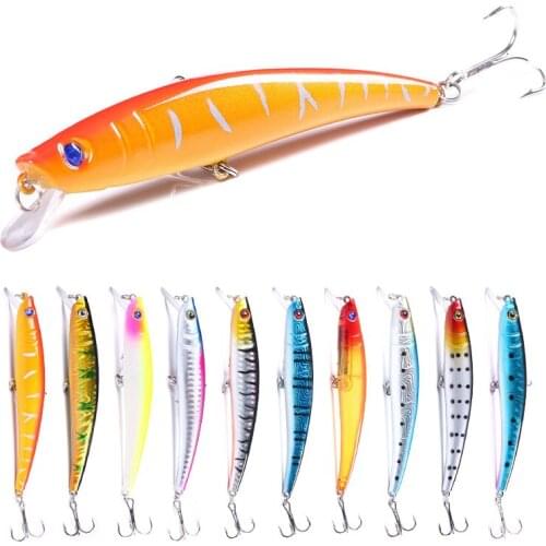 HENGJIA 1pc 10.5cm 10.3g Fishing Lure Classic Style Minnow Fishing Bait Fishing Tackle Hard Bait Jig Wobblers Plastic Lure