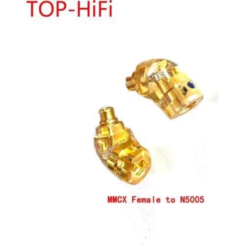 TOP-HiFi Headphone Plug for N5005 Male to MMCX/0.78mm Female Converter Adapter MMCX/0.78 to A-K-G N5005 Headphone