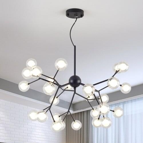 Modern firefly tree branch leaf ceiling hanging chandelier light lamp LED decorative room nordic design lustre chandeliers G4