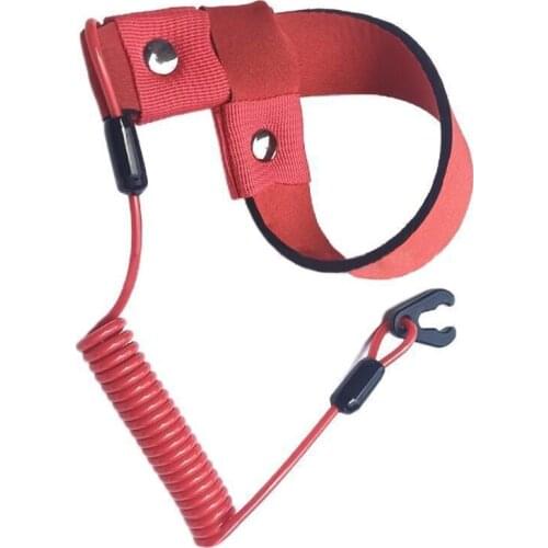 Universal Boat Engine Emergency Stop Tether Cord 2Pcs Stop Kill Safety Lanyards Marine Fall Arrest Equipment L41A