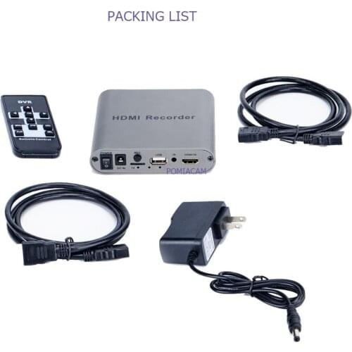 HDMI to VGA HDMI CVBS DVR 1080P 720P HDMI for Live game or Match record DHMI video recording Live game or Match Video save