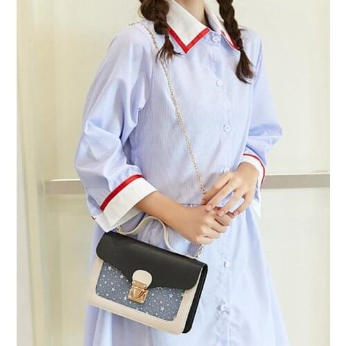 Women Mini Small Square Pack Shoulder Bag Fashion Star Sequin Designer Messenger Crossbody Bag Clutch Wallet Handbags Black