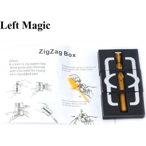 ZigZag Box Magic Tricks Mummy Cut To Three Sections Recovery Magic Trick Props Creative Toys For Children