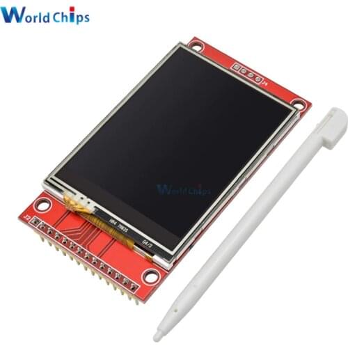 240x320 2.4" SPI TFT LCD Touch Panel Serial Port Module With PBC ILI9341 3.3V 2.4 Inch SPI Serial White LED Display