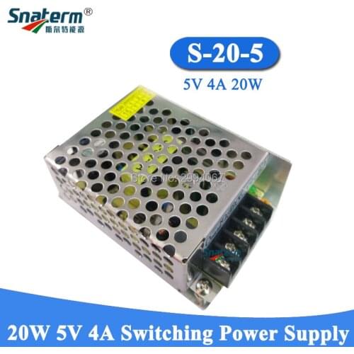 5V 5A 25W / 5V 4A 20W Switching Power Supply for DC5V WS2811 WS2812B ws2801 led strip light DC5V Driver led power