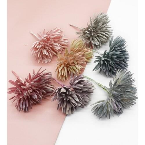 6 pieces Wedding decoration Christmas decorations for home Artificial plant Flower arrangement Interior renovation Greening Gift