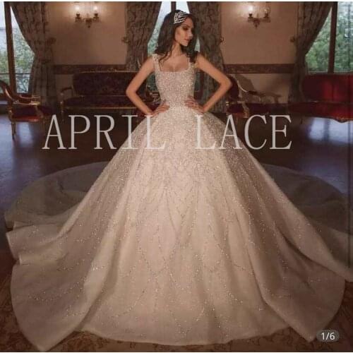 7 yards AS03# April LACE Collection 2021 BEADS sequin offwhite tulle bridal lace For sewing wedding dress