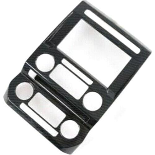 Car Center Console GPS Navigation Panel Frame Cover Trim Carbon Fiber Style Fit for Ford F150 F-150 2017 2018 2019 2020
