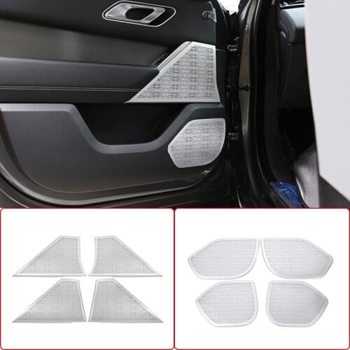 Car styling Door Audio Speaker Decorative Strip Covers stickers Trim For Land Rover Range Rover Velar 2017-2020 Auto Accessories