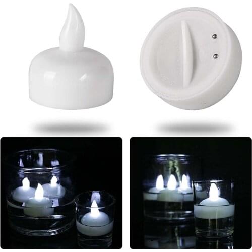 Flameless LED Electronic Candle 12pcs/ set Water Sensor Candle Lamp Tealight for Wedding Birthday Churches Party Decorations