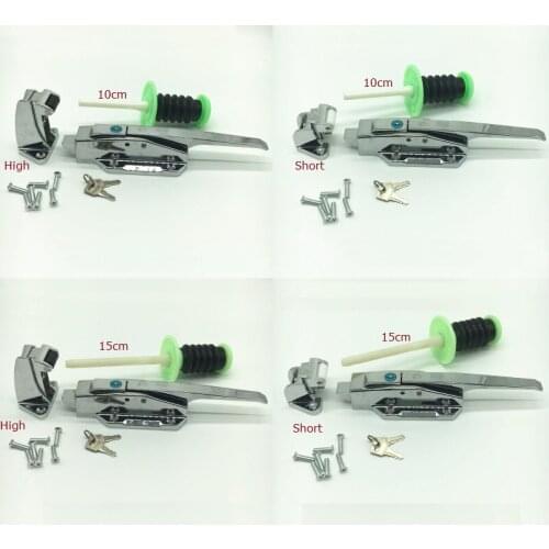 Zinc Handle Pull Lock Offset Freezer Cooler Refrigerator Door Cabinet