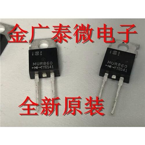 5/pcs Mur860g Mur860 U860 TO-220 Diode/Rectifier Brand New