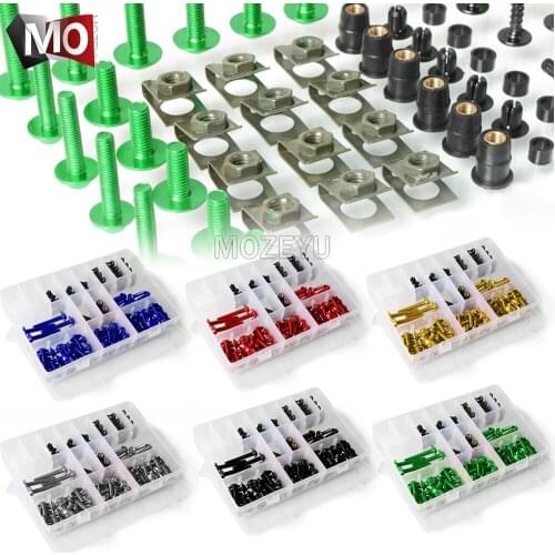 For Kawasaki ZG1000 CONCOURS ZR-7/S ZR7 ZR7S ZRX 1100 1200 ZR 1100 Motorcycle Fairing Spring Screws Bolts Nuts Fastener Clips
